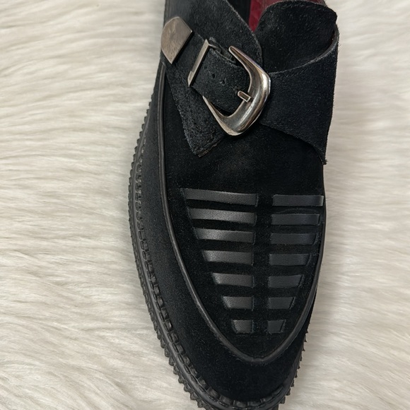 House Of Hounds Cooper Creepers Black Suede Leather 41 - Picture 4 of 16